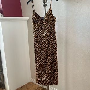 UO heart print silky dress